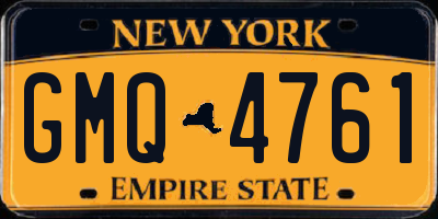 NY license plate GMQ4761
