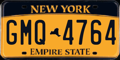 NY license plate GMQ4764