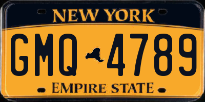 NY license plate GMQ4789