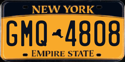 NY license plate GMQ4808