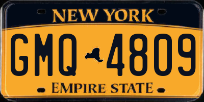 NY license plate GMQ4809