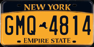 NY license plate GMQ4814