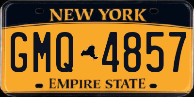 NY license plate GMQ4857