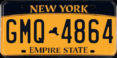 NY license plate GMQ4864