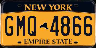 NY license plate GMQ4866