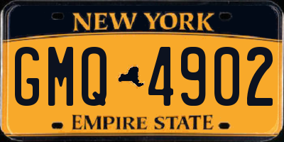 NY license plate GMQ4902