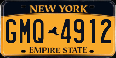NY license plate GMQ4912