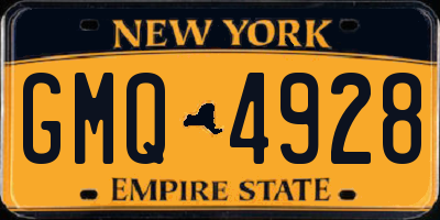 NY license plate GMQ4928