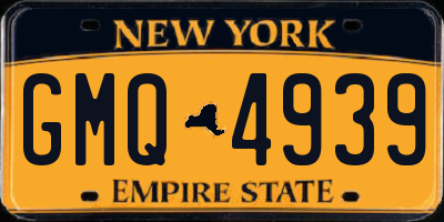 NY license plate GMQ4939
