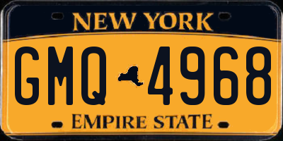 NY license plate GMQ4968