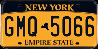 NY license plate GMQ5066