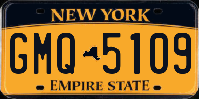NY license plate GMQ5109