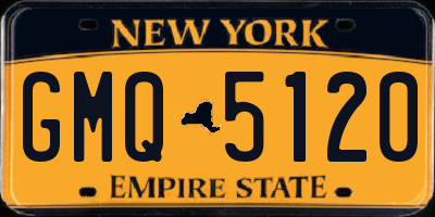 NY license plate GMQ5120
