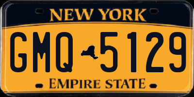 NY license plate GMQ5129