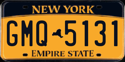 NY license plate GMQ5131