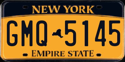 NY license plate GMQ5145