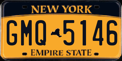 NY license plate GMQ5146