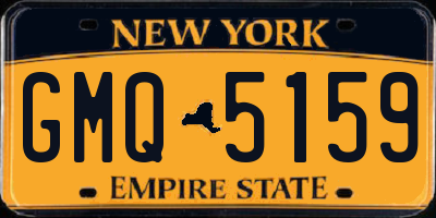 NY license plate GMQ5159