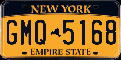 NY license plate GMQ5168