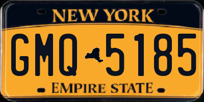 NY license plate GMQ5185