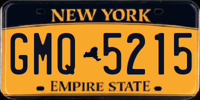 NY license plate GMQ5215