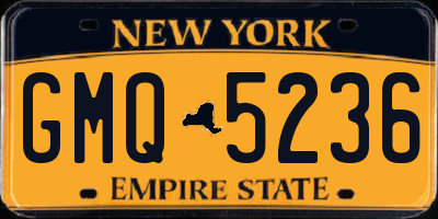 NY license plate GMQ5236