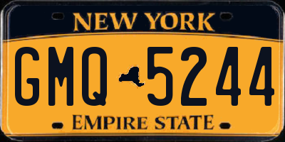 NY license plate GMQ5244