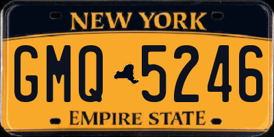 NY license plate GMQ5246
