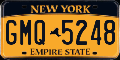 NY license plate GMQ5248