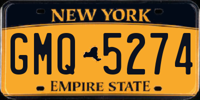 NY license plate GMQ5274