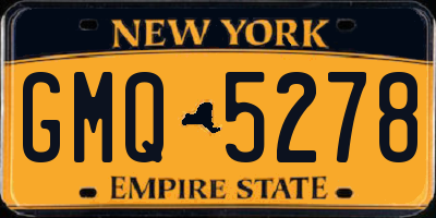 NY license plate GMQ5278