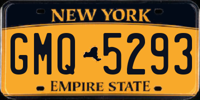 NY license plate GMQ5293