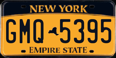 NY license plate GMQ5395