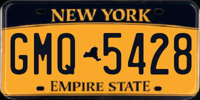 NY license plate GMQ5428