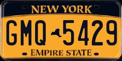 NY license plate GMQ5429