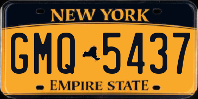 NY license plate GMQ5437