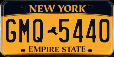 NY license plate GMQ5440