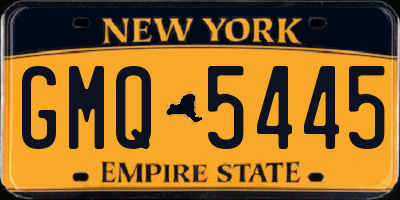 NY license plate GMQ5445