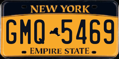 NY license plate GMQ5469