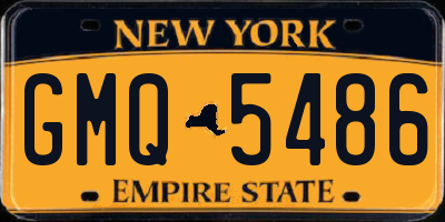 NY license plate GMQ5486
