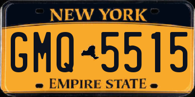 NY license plate GMQ5515