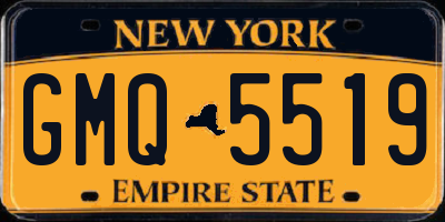 NY license plate GMQ5519