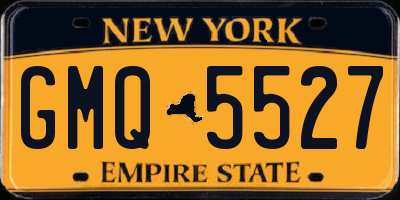 NY license plate GMQ5527