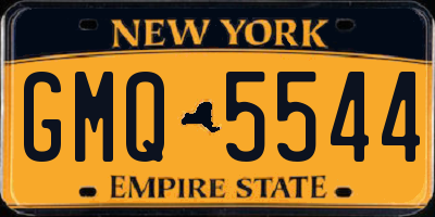NY license plate GMQ5544