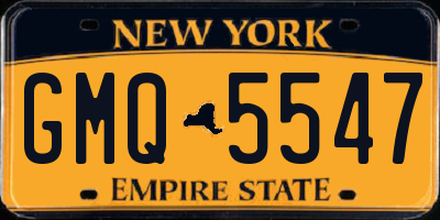 NY license plate GMQ5547