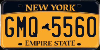 NY license plate GMQ5560