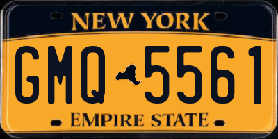 NY license plate GMQ5561