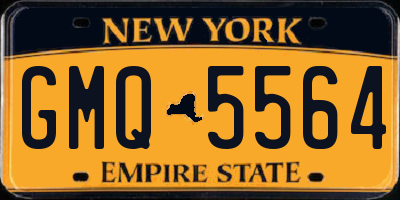 NY license plate GMQ5564