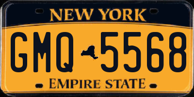 NY license plate GMQ5568