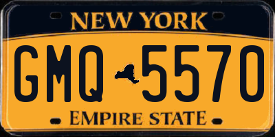NY license plate GMQ5570